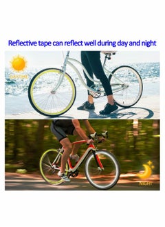 SYOSI Reflective Tapes 6 Rolls Safety Warning Stickers Waterproof Outdoor Bicycle Rim Reflector Tape Thin Sticker for Bikes Helmets Bicycles Motorcycle Decoration  - Image 2