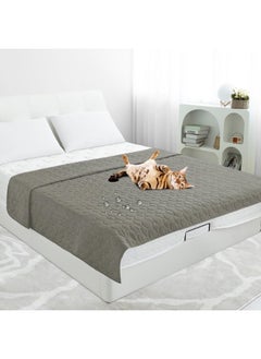 PureFit PureFit 100% Waterproof and Anti-Slip Dog Bed Cover, Washable Pet Blanket, Reversible Sofa Couch Furniture Protector Cover for Kids, Dog, Cat (52x82 Inch, Grey)  - Image 2