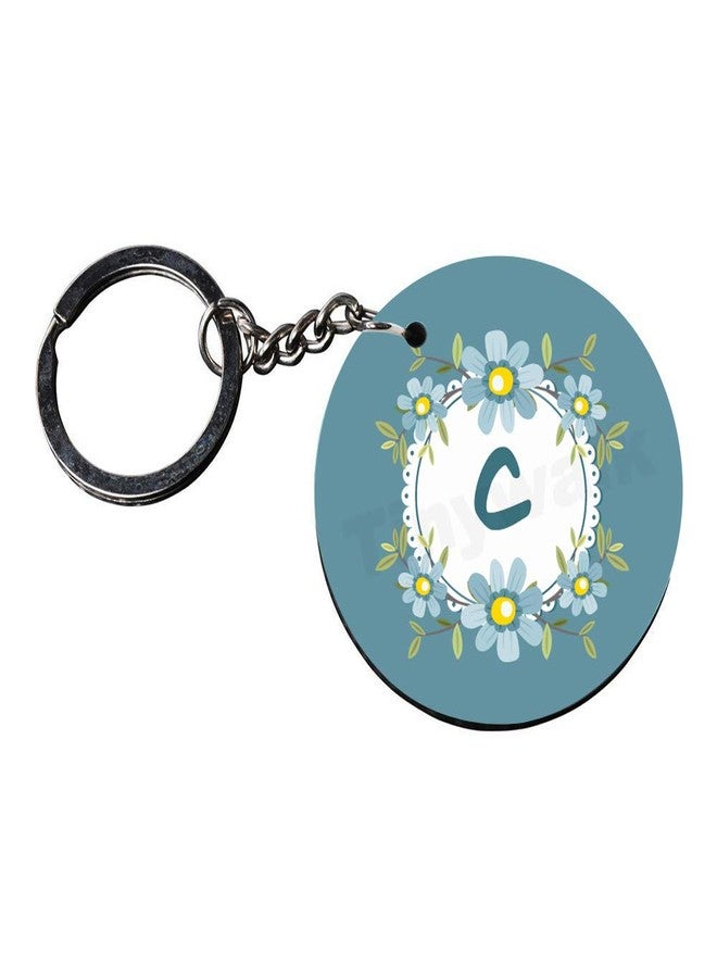 Tinywalk Set of 2 | Circle Shape Printed Wooden Keychains C | Circle Shape keyrings | Circle Shape Keychains| Printed keyrings - Image 3