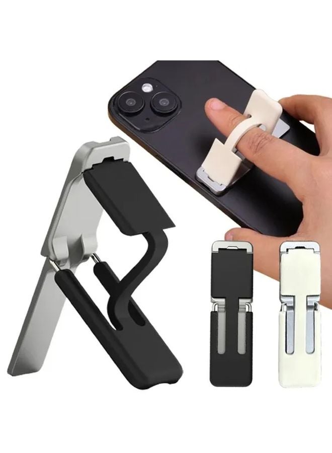 Blue Stainless Steel Phone Holder Stand Adjustable Angle Height Ergonomic Design - Image 2