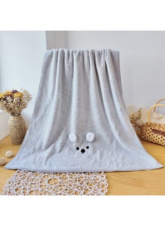 Miniso Add a fun touch to bath time with this coral fleece koala-shaped absorbent towel. 