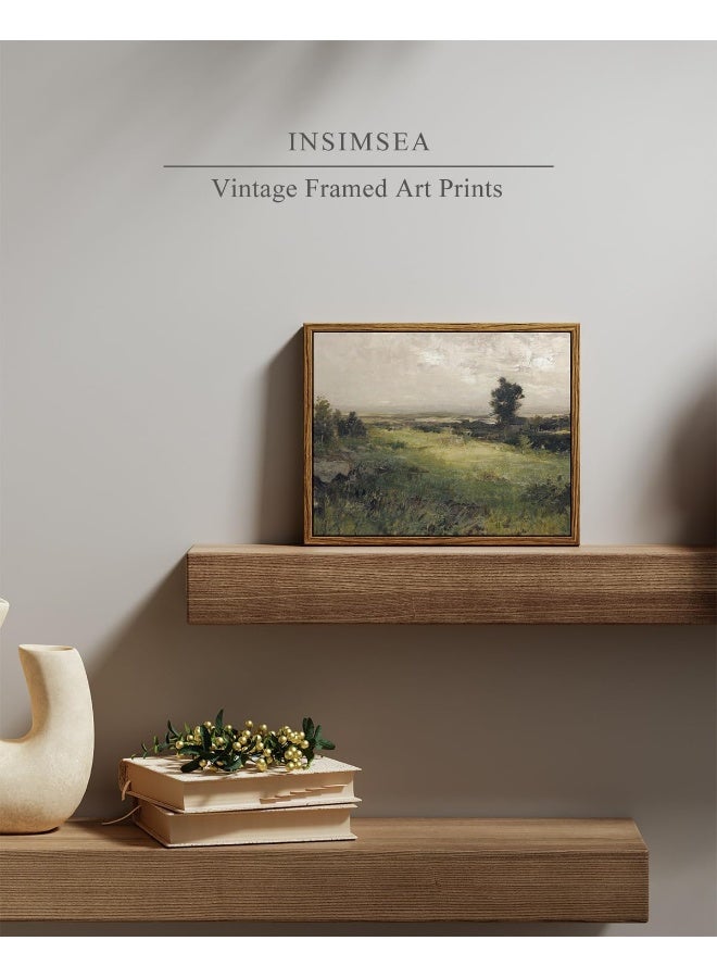 Home Trove Insimsea The Vast Grassland Wall Art Room Decor, Classical Scenery Oil Painting Canvas Art Wall Decor, Home Wall Decor For Bedroom Living Room Bathroom Decor Canvas Art 8X10In  - Image 4