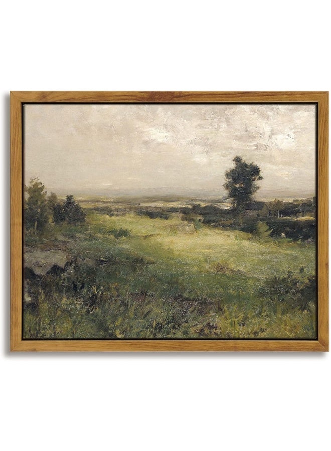 Home Trove Insimsea The Vast Grassland Wall Art Room Decor, Classical Scenery Oil Painting Canvas Art Wall Decor, Home Wall Decor For Bedroom Living Room Bathroom Decor Canvas Art 8X10In  - Image 1