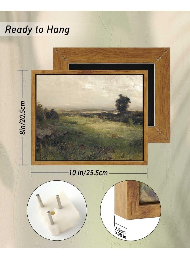 Home Trove Insimsea The Vast Grassland Wall Art Room Decor, Classical Scenery Oil Painting Canvas Art Wall Decor, Home Wall Decor For Bedroom Living Room Bathroom Decor Canvas Art 8X10In  - Image 3