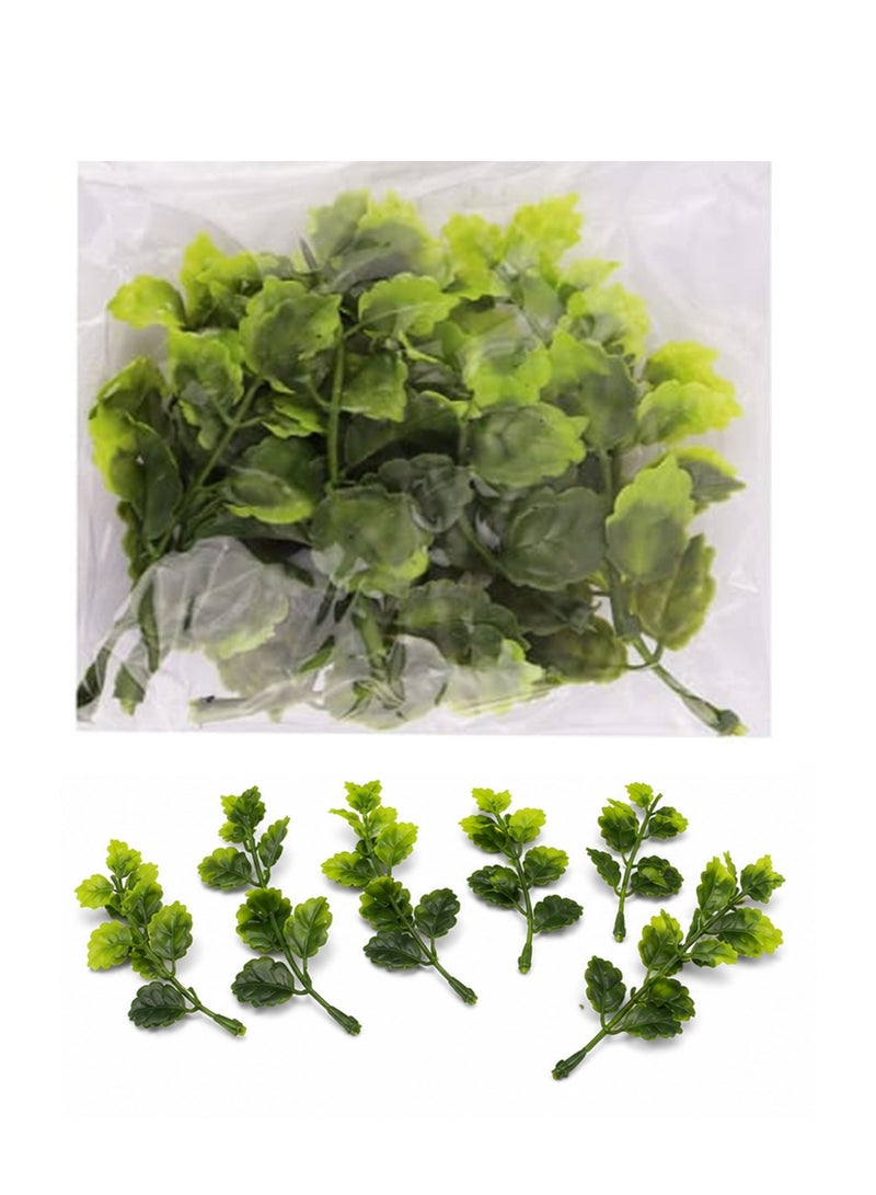 SBC 10-Piece Artificial Green Leaves for Creative Arts & DIY Crafts - Image 1