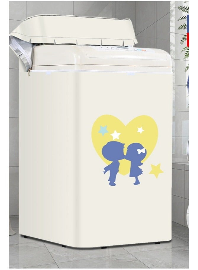 EBMINI Washing Machine Cover Washing Machine Dust Cover Waterproof And Sunscreen 