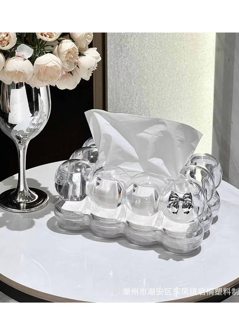 Generic - Bubbles Tissue Box Cover – Decorative Resin Tissue Holder with Fun Bubble Design – Fits Standard Tissue Boxes – Perfect for Home, Office, and Bathroom Décor - Image 1