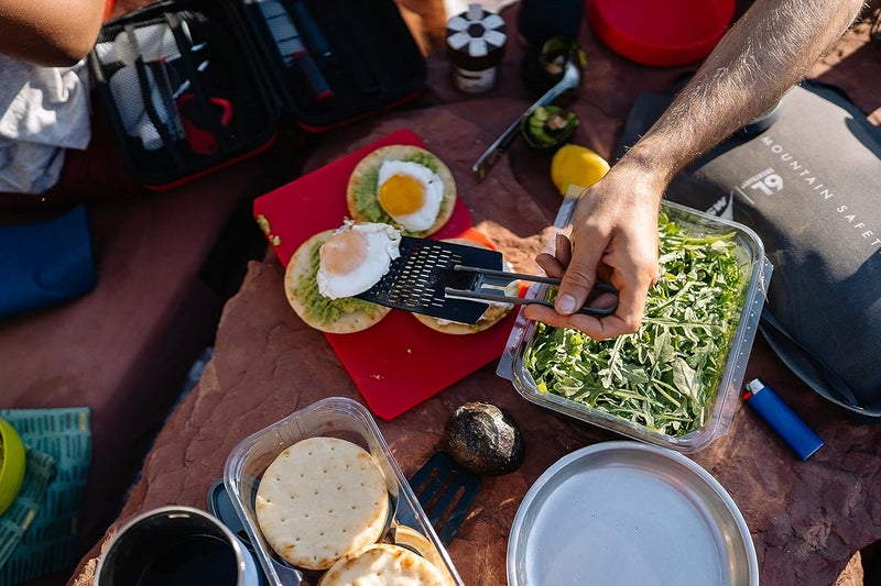 MSR Alpine Deluxe Folding Cutting Board - Red, Lightweight and Portable - Image 3