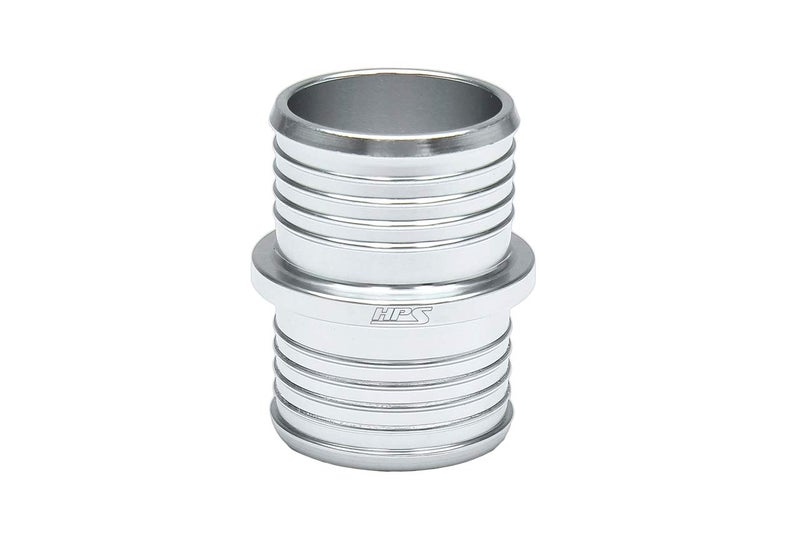 HPS Performance AHU-112-SL 1-1/8" Billet 6061 Aluminum Joiner Hose Union Connector, 2" Length, Silver, 28mm OD - Image 2