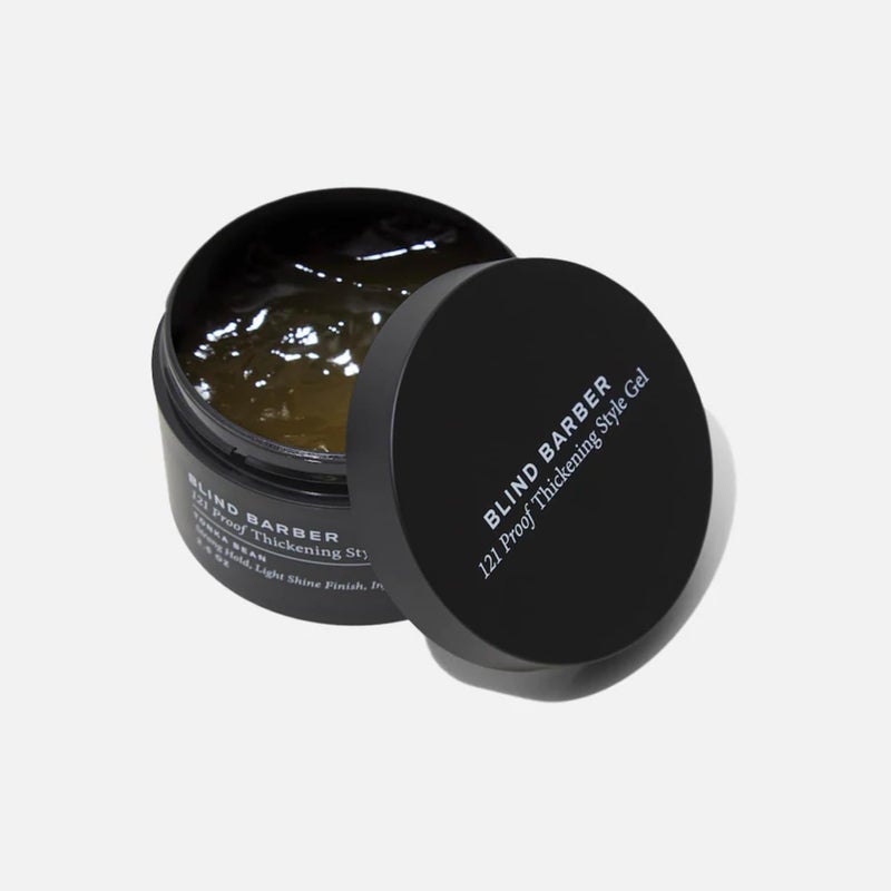 Blind Barber 121 Proof Thickening Style Gel - Medium to Strong Hold Hair Gel - Water-Based for All Hair Types - Paraben & Sulfate Free Products for Men (2.5 Ounce) - Image 2