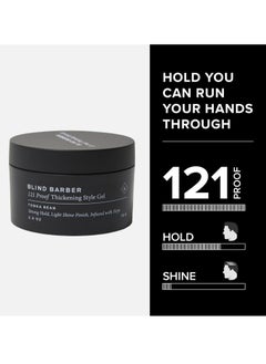 Blind Barber Blind Barber 121 Proof Thickening Style Gel - Medium to Strong Hold Hair Gel - Water-Based Styling Gel for All Hair Types - Paraben & Sulfate Free Hair Products for Men (2.5 Ounce)  - Image 3