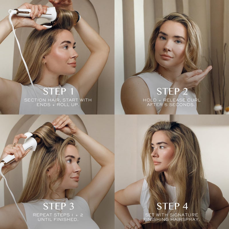 Kristin Ess Kristin Ess Hair 2 Inch Titanium Curling Iron for Big Blowout Waves + Volume-2” Salon Professional Wide + Large Barrel Curling Iron - Auto Shut-Off - Smooth+Shiny Loose Waves for Medium to Thick Hair - Image 3
