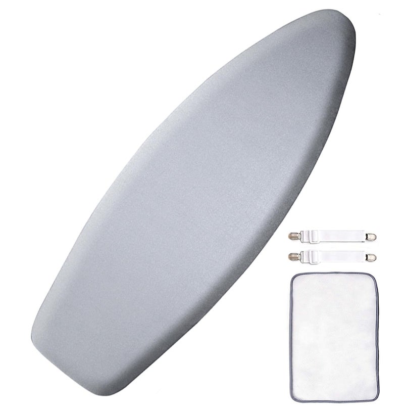 SheeChung Ironing Board Cover and Pad for Extra Wide 18 x 49 Ironing Boards,Premium Heavy Duty 4-Layer Silicone Coated Cover with 2mm Foam and 4mm Felt,Resists Scorching and Staining (49”x18”,Size C) - Image 1