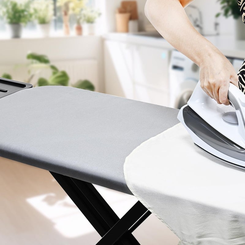 SheeChung Ironing Board Cover and Pad for Extra Wide 18 x 49 Ironing Boards,Premium Heavy Duty 4-Layer Silicone Coated Cover with 2mm Foam and 4mm Felt,Resists Scorching and Staining (49”x18”,Size C) - Image 4