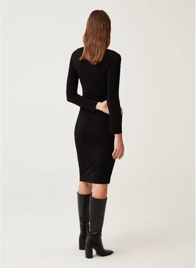 Ovs Long Sleeve Sheath Dress