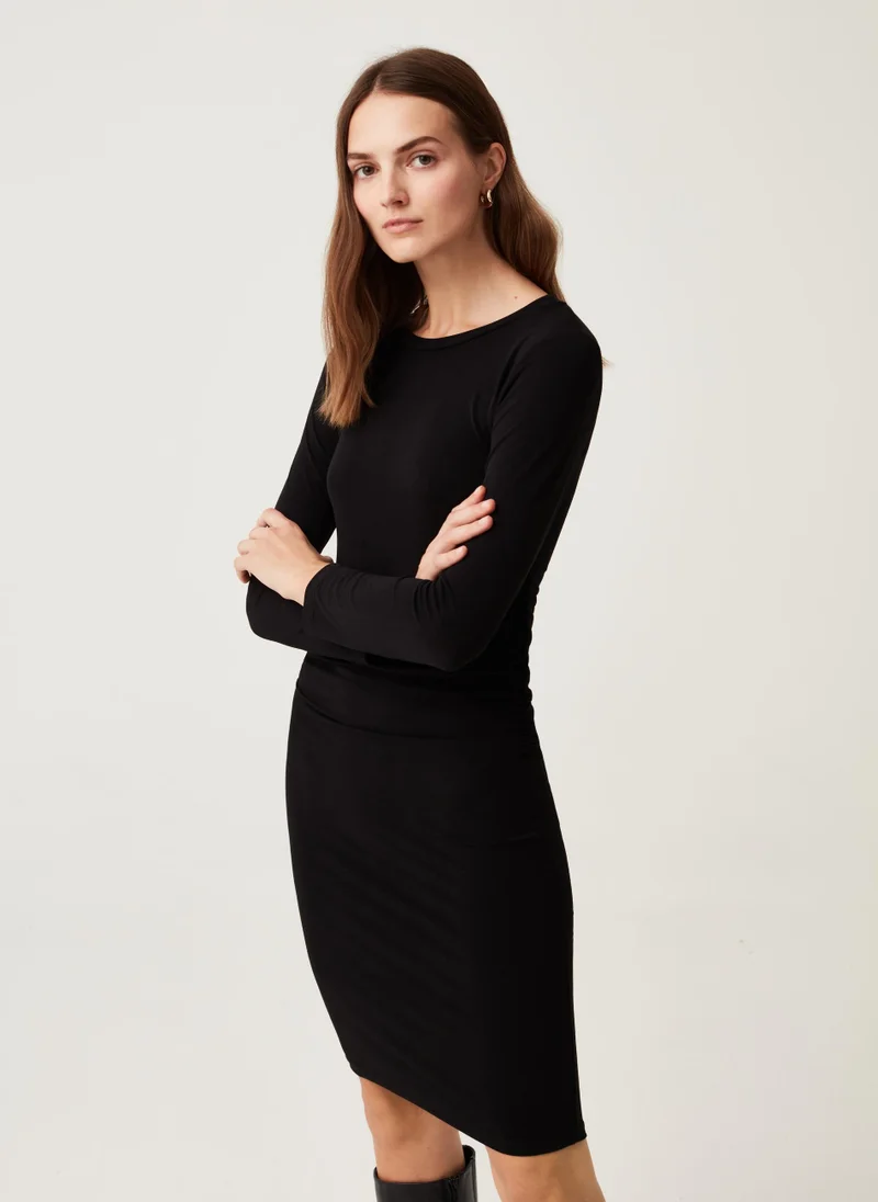 او في اس Ovs Womens Stretch Pencil Dress