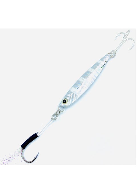 Silver Zebra Jig 30G Weights, Bkk Hook, 10 Mesmerizing Colors - Lightweight Gear For Epic Fishing Adventures
