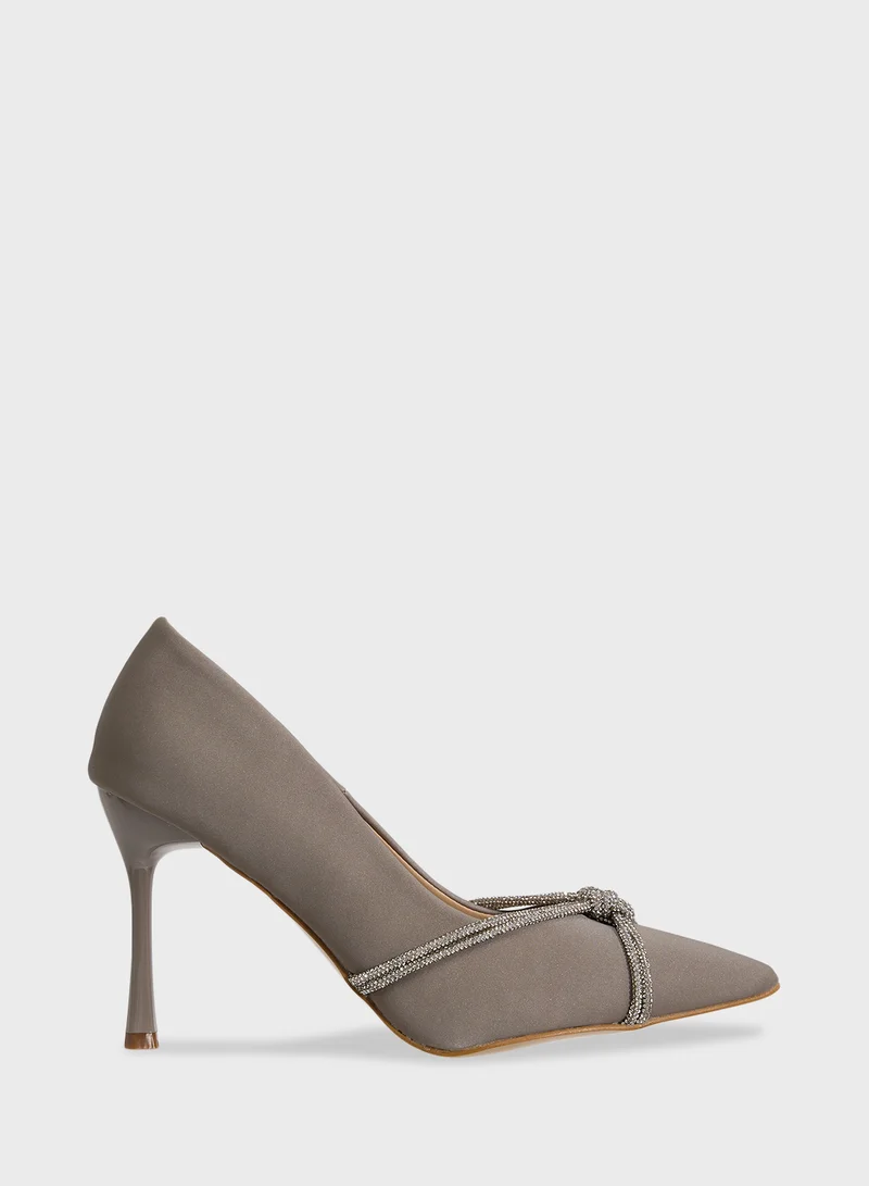 ELLA Diamante Heeled Pump