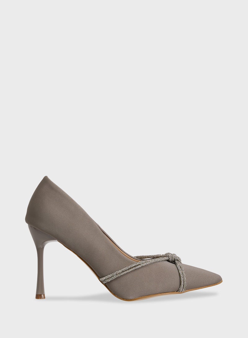 ELLA Diamante Heeled Pump  - Image 1