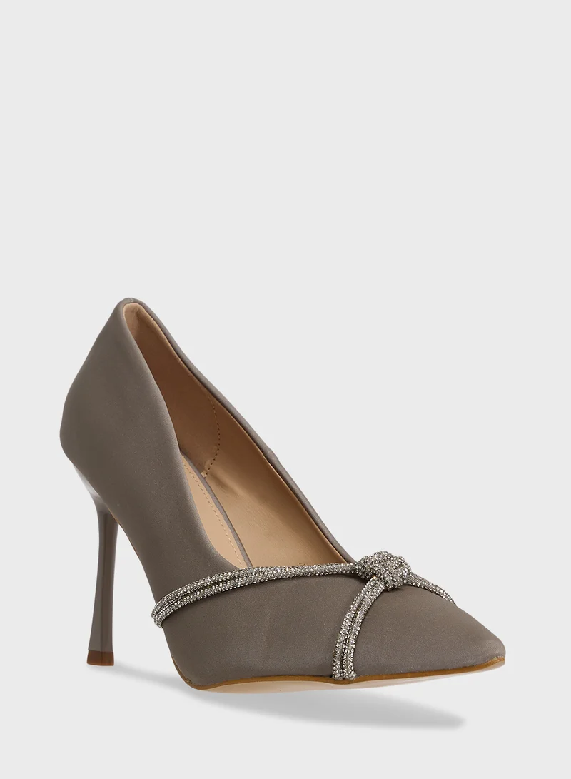 ELLA Diamante Heeled Pump