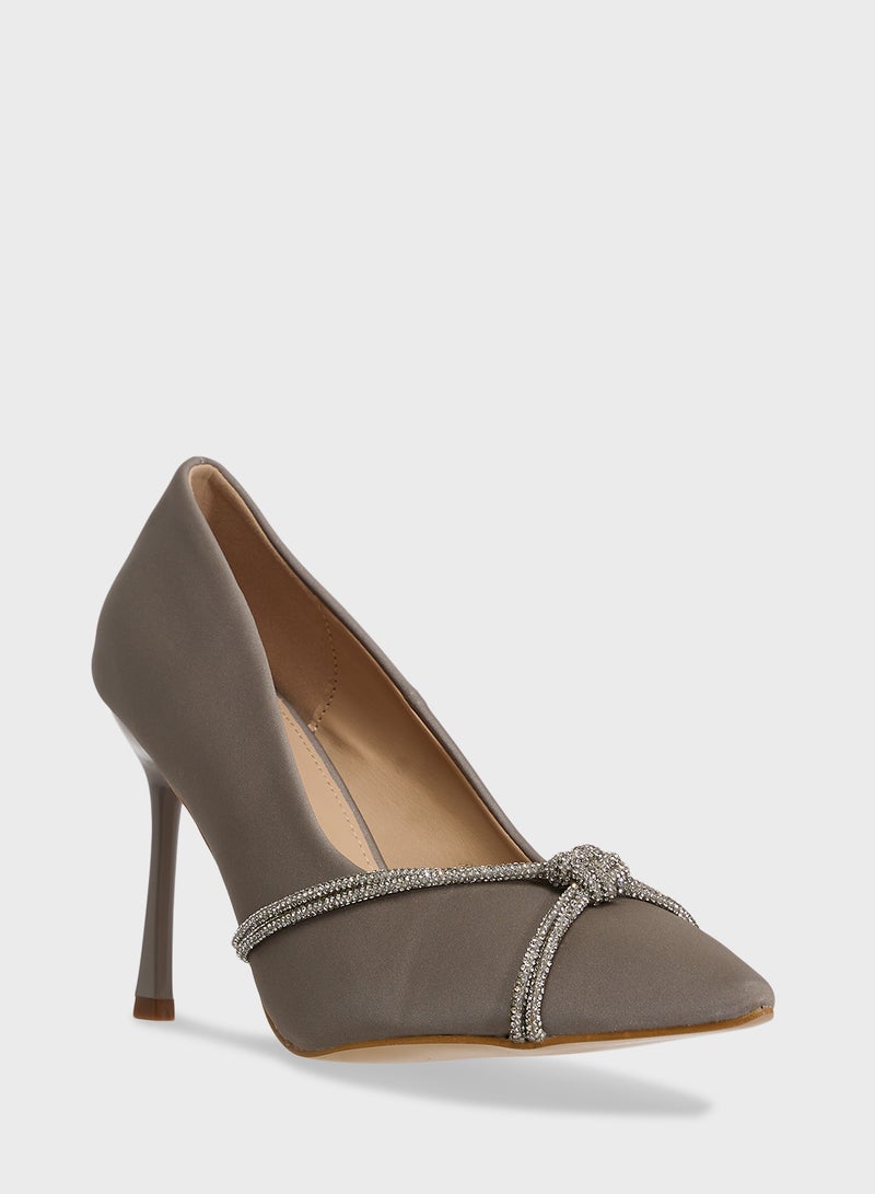 ELLA Diamante Heeled Pump  - Image 2