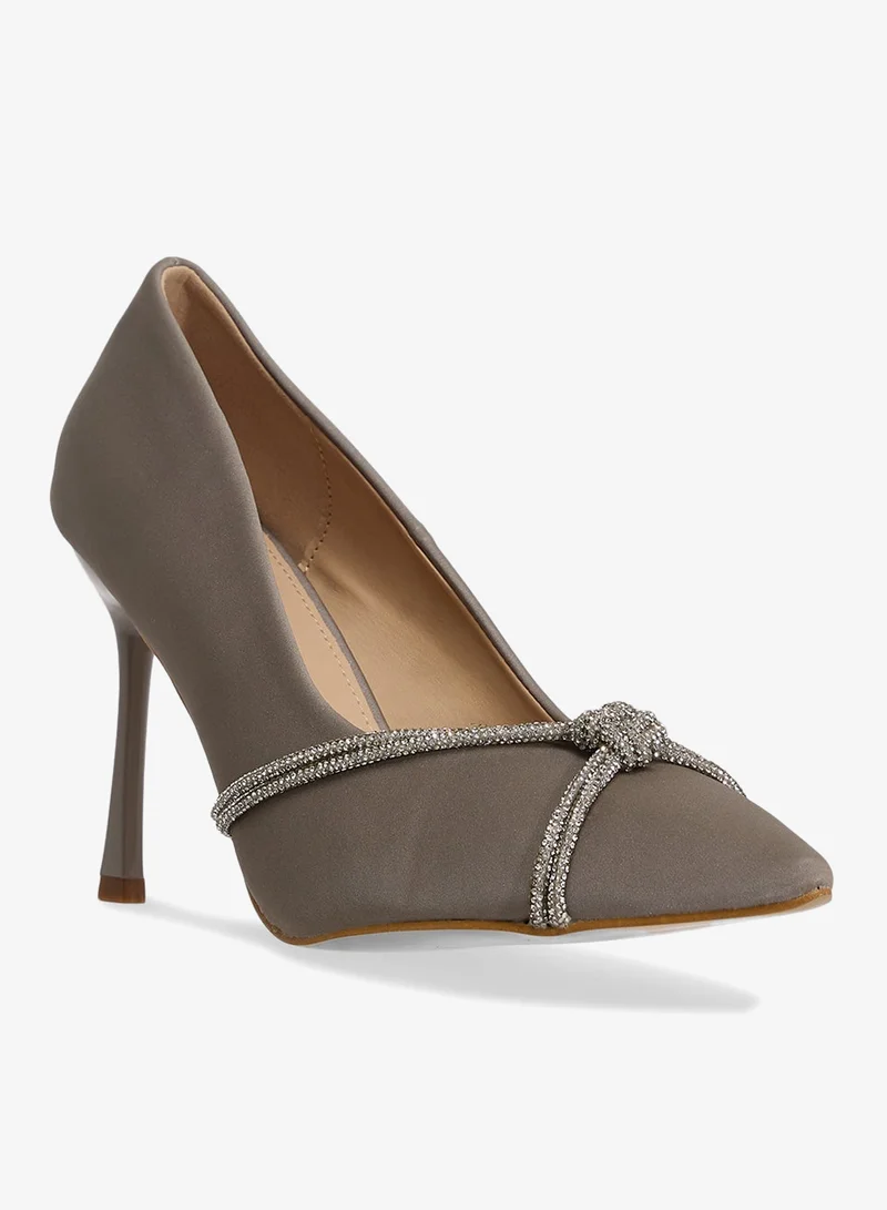 ELLA Diamante Heeled Pump