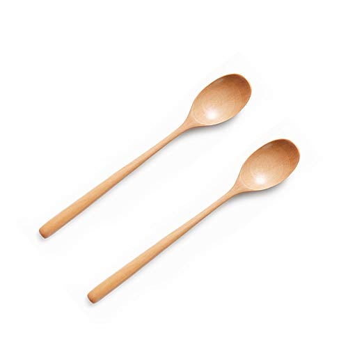 Ecloud Shop® Wooden Spoon Chopsticks Sets Korean Dinnerware Combinations 2pcs - Image 3