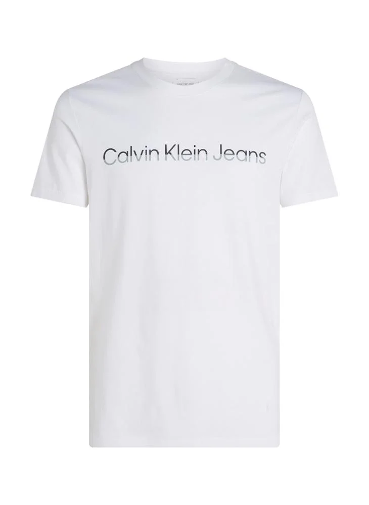 Calvin Klein Jeans Logo Print Crew Neck T-Shirt