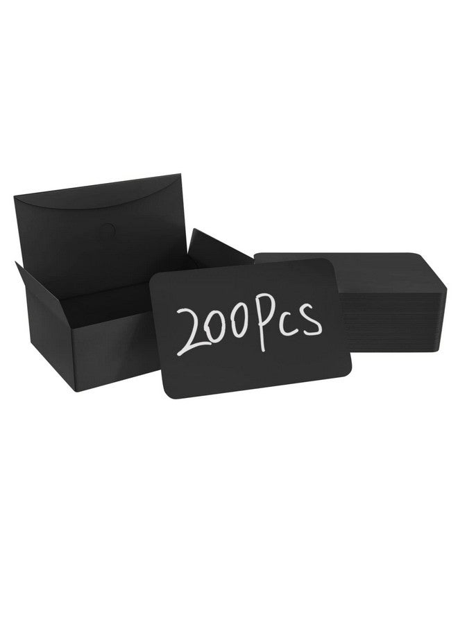 BallHull Blank Business Card Black Cardstock Learning Card Note Card Thanksgiving Day Message Gift Card (Black) - Image 1