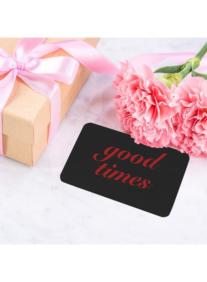 BallHull Blank Business Card Black Cardstock Learning Card Note Card Thanksgiving Day Message Gift Card (Black) - Image 3