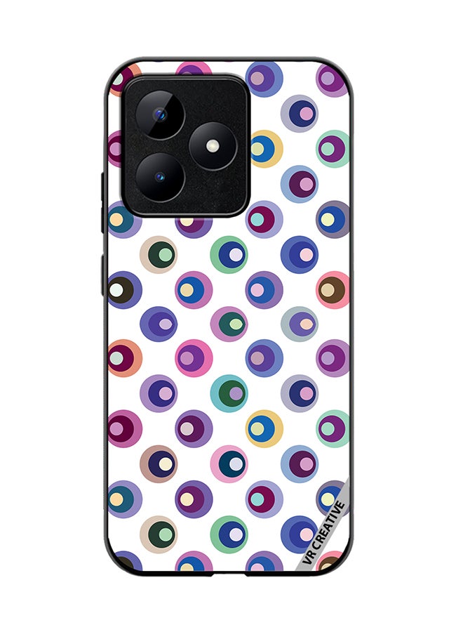 VR CREATIVE Protective Case Cover For Realme C53 Mix Pattern Design Multicolour - Image 1