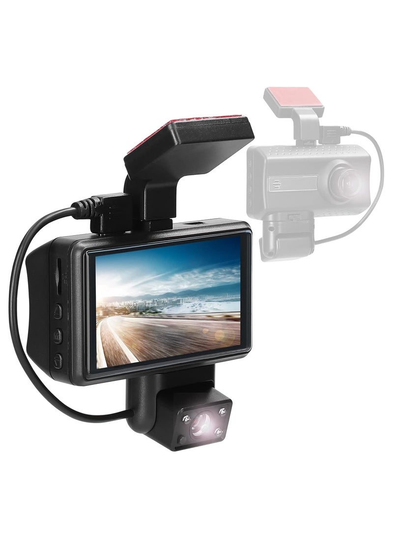AROAQ 1080P DVR Dash Camera Front & Inside Dual Camera Driving Recorder 3 Inch Screen Dashcam  - Image 1