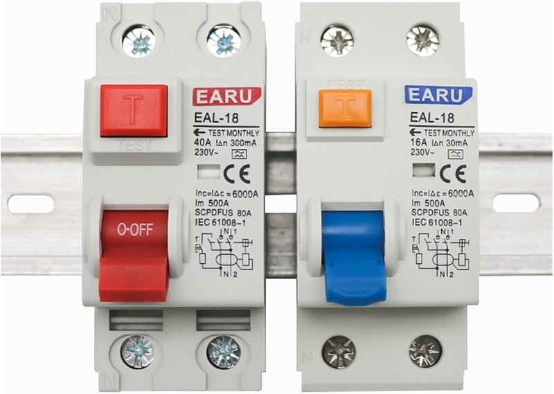 Residual Current Circuit Breaker 2P 10mA 30mA 100mA AC Type 63A Short Circuit Leakage Protection - Image 1