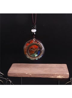 Generic Reiki Healing Crystal Pendant Necklace 2279#12 side 