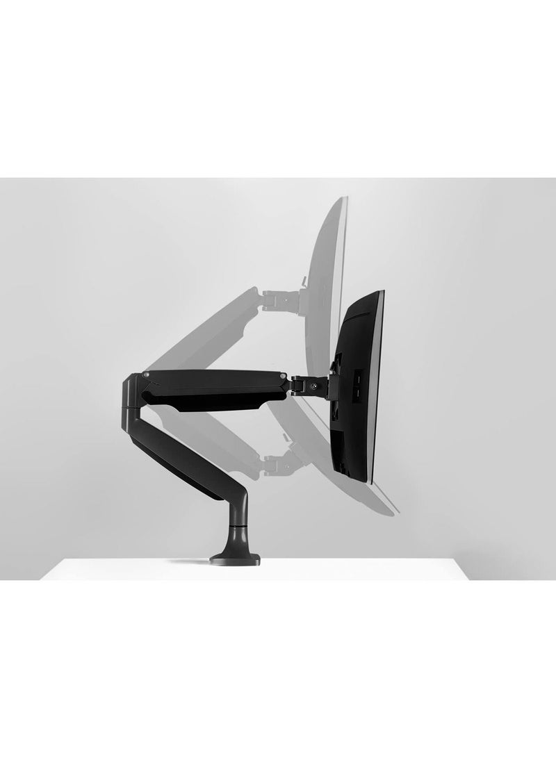 Single Monitor Arm Desk Mount | Gas Spring Monitor Arm | Full Motion Articulating Height Adjustable | Fits 21 22 23 24 27 30 32 Inch VESA Compatible Computer Screen - Image 3