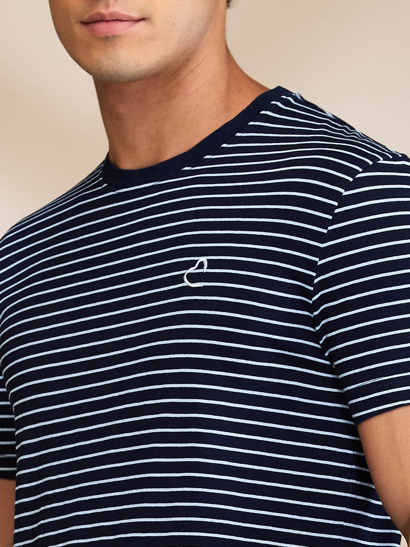 Being Human Dark Wash Crew Neck T-Shirt For Men - Image 4