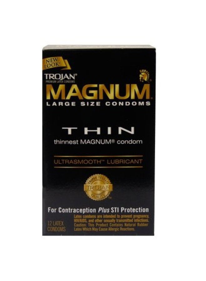 Trojan MAGNUM Thin Lubricated: 36-Pack of Condoms