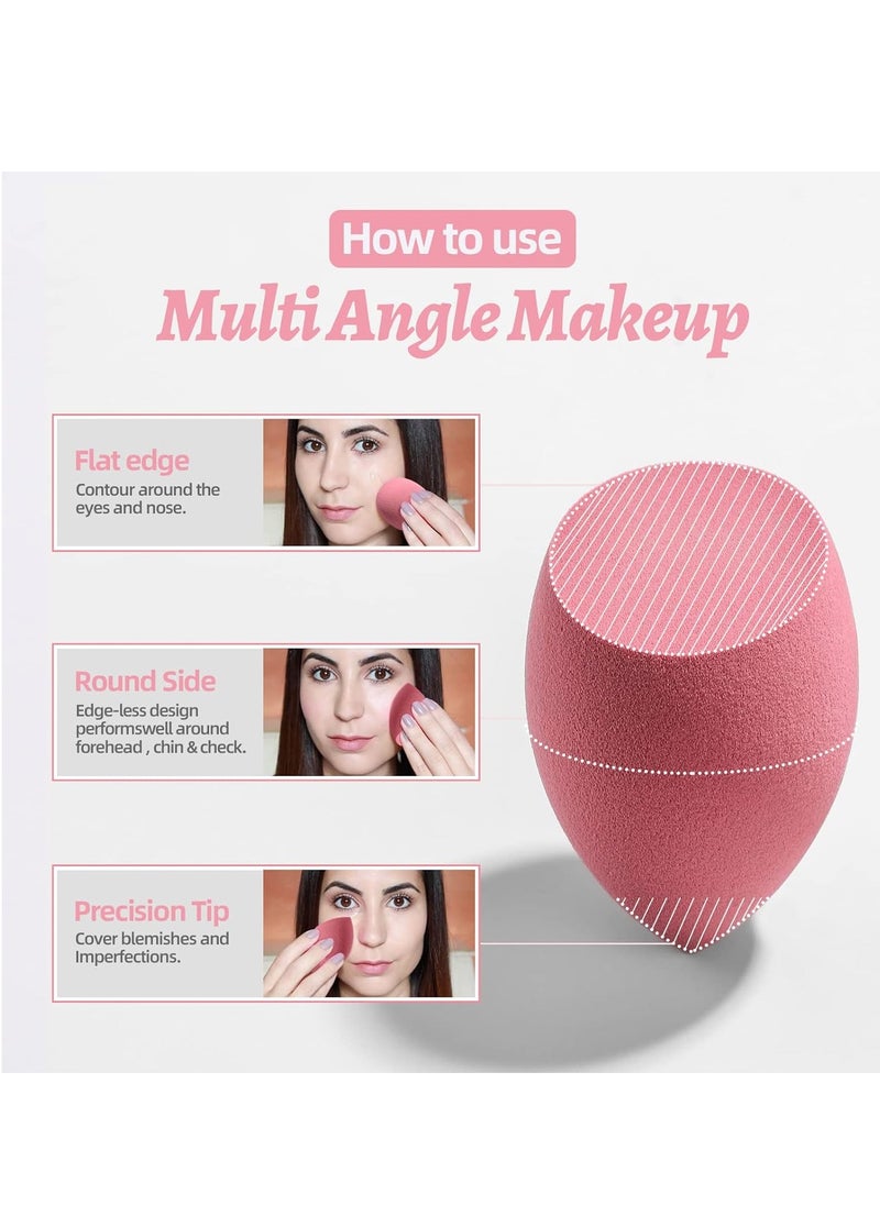 BS Mall Makeup Sponge Set BS-MALL Blender Sponges 7 Pcs for Liquid, Cream, and Powder, Multi-colored with 1 Mini Makeup Sponge Pink (A-Pink)  - Image 2