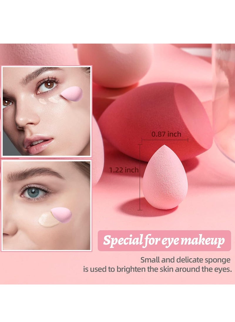 BS Mall Makeup Sponge Set BS-MALL Blender Sponges 7 Pcs for Liquid, Cream, and Powder, Multi-colored with 1 Mini Makeup Sponge Pink (A-Pink)  - Image 4