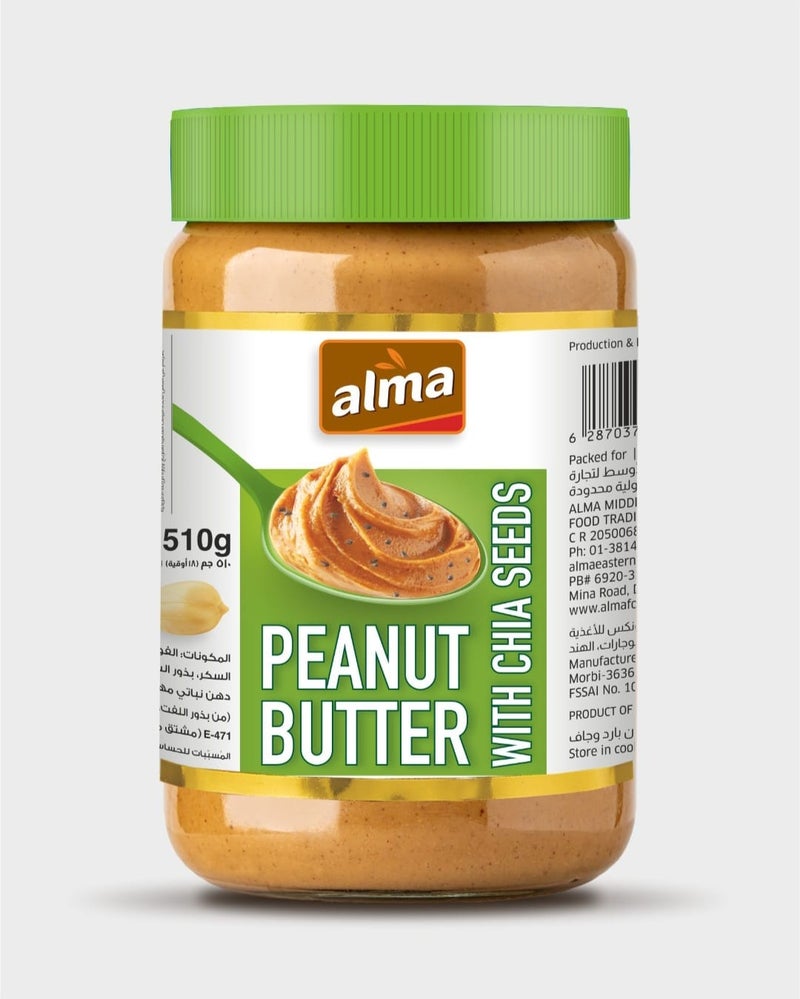 ALMA Peanut Butter With Chia Seed 510gm