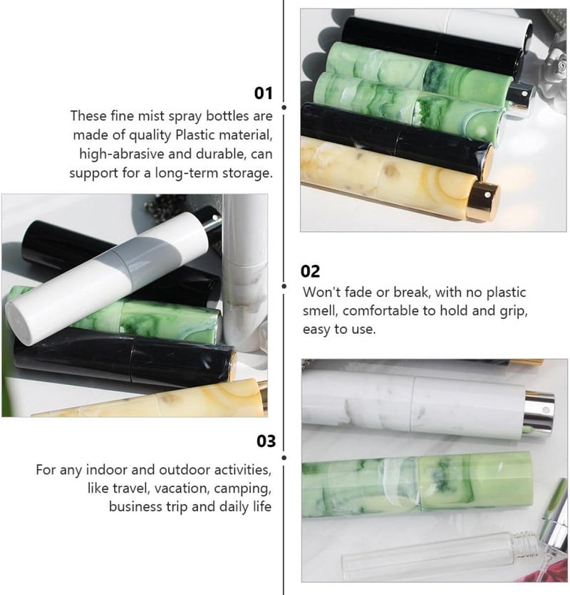 10ml Portable Refillable Perfume Spray Bottles 2pcs Plastic Cosmetic Atomizer Containers for Travel and Essential Oils - Image 4