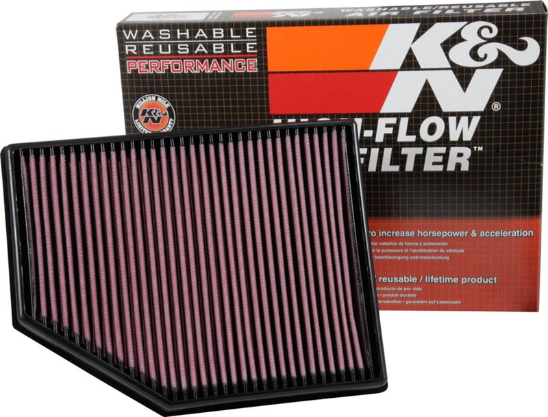 KN Engine Air Filter Reusable Clean Every 75000 Miles Washable Premium Replacement Car Air Filter Compatible with 20152019 VOLVO V40 Cross Country V40 333055
