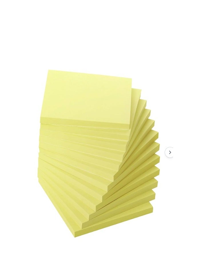 Deli Sticky Note Yellow 76x76 Mm 3x3 1x100 1x12 - Image 1