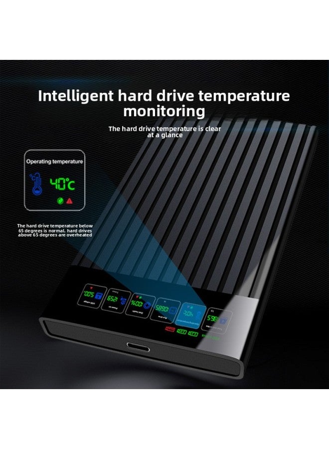 Smart Digital Display 2.5 "Laptop External Type-c Mobile Hard Disk Box SATA Serial Port-Color:U25T-P-AC  - Image 3