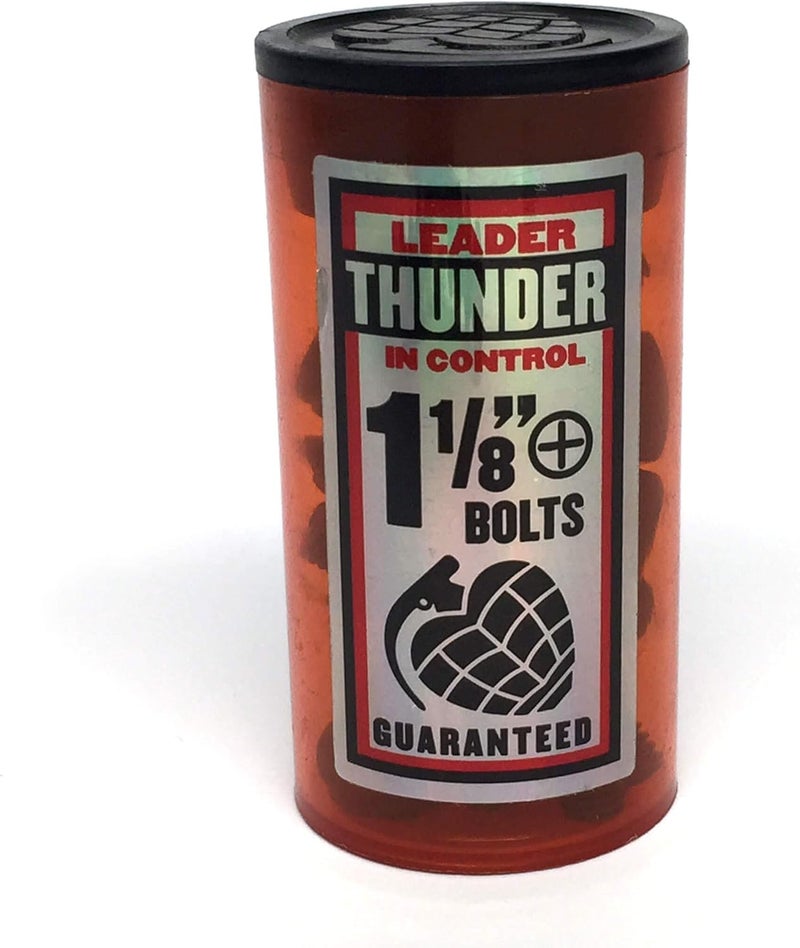 THUNDER Hardware 1 1/8 in Phillips Skateboard RED Bolts - Image 3
