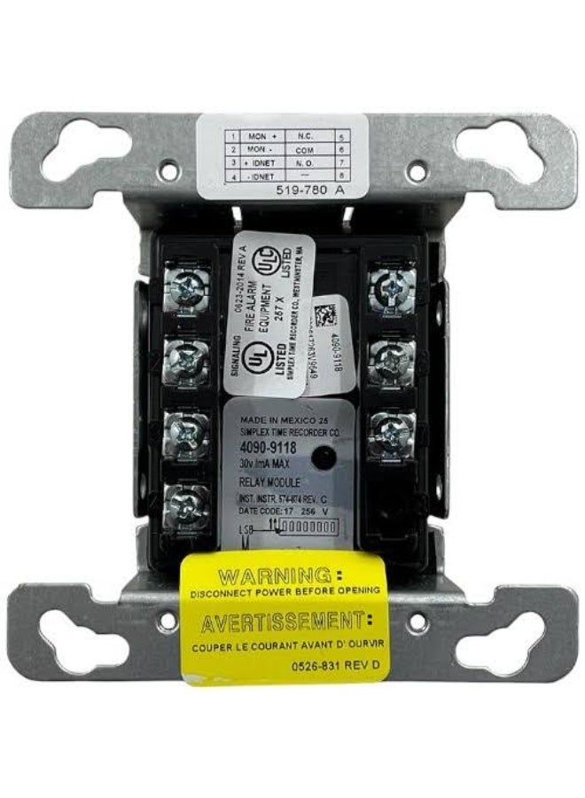 Simplex Addressable Input/Output Relay Module, 4090-9118 - Image 1