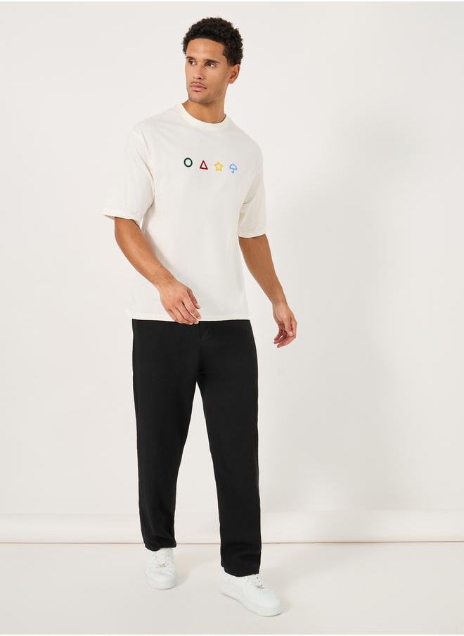 Styli - Squid Games Character Graphic Print Oversized T-Shirt - Image 1