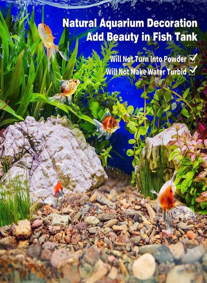 WDEFUN Aquarium Gravel River Rock, Natural Polished Mixed Colorful Stones, 10 LBS, for Plant Aquariums, Landscaping, Vase Filler - Image 3