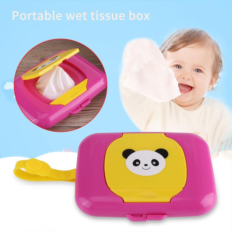 Ashata Wipes Dispenser Baby Travel Wipes Case Baby Wipe Holder Keeps Wipes Fresh Non Slip Easy Open & Close Wipe Container(D) - Image 4
