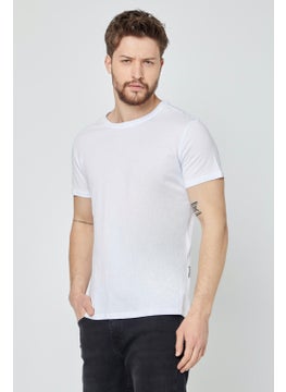 mmetalic Metallic Men's Multicolored T-Shirt Regular Fit Relaxed Cut Crew Neck 3-Piece Basic T-Shirt Pack  - Image 3